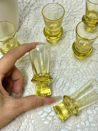 Стопки цитриновые "Лимо" Ливанского стекольного завода, 35мл, винтаж СССР. Картинка 1